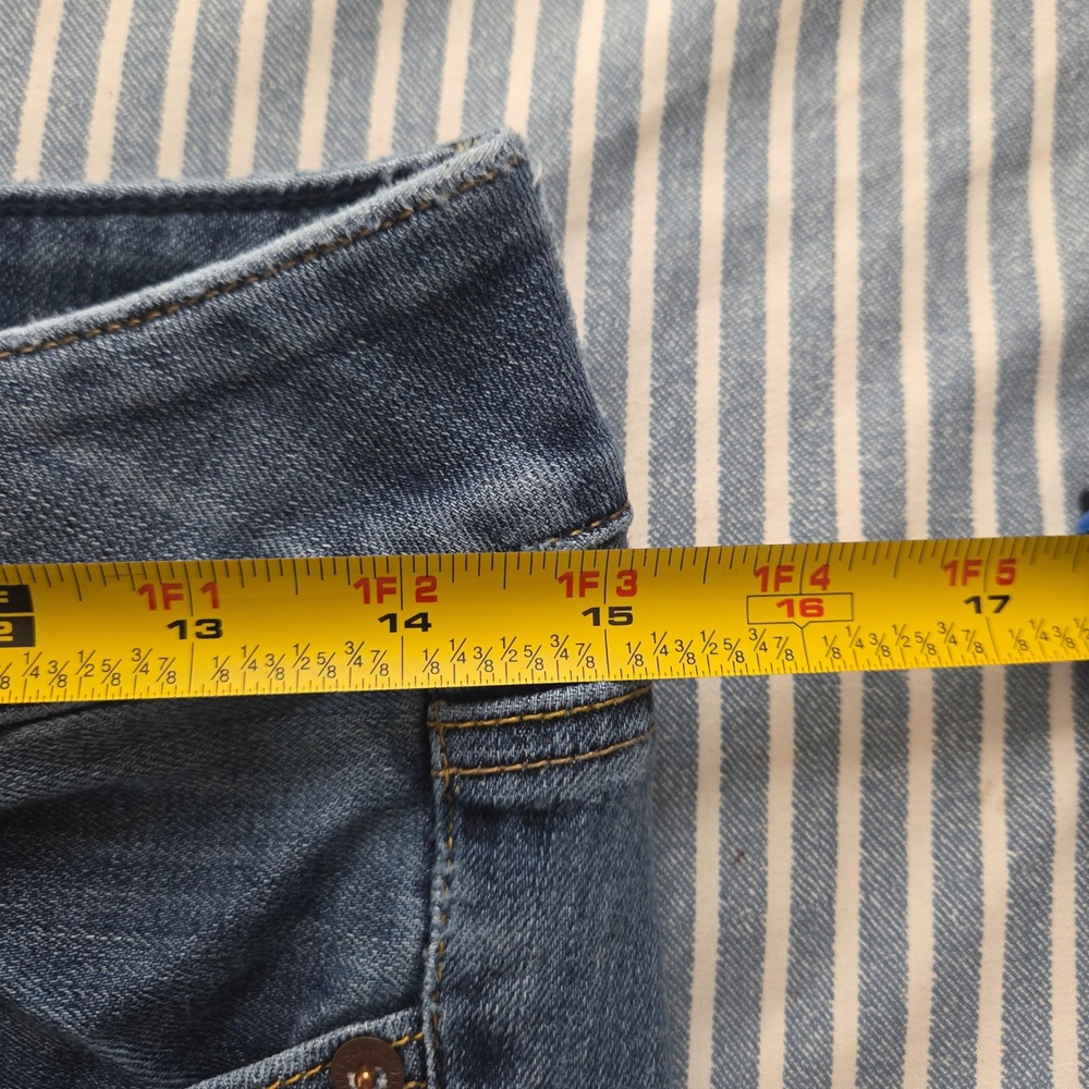 American Eagle Artist Super Stretch Flare Jeans Womens Size 2 Blue Denim - Picture 7 of 8